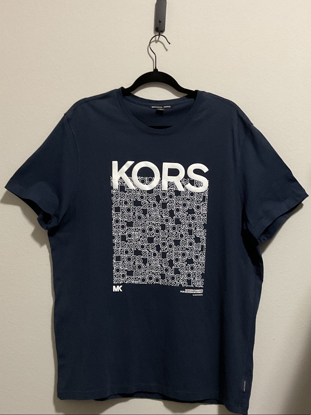 Michael Kors Navy Short-Sleeve KORS Graphic Tee